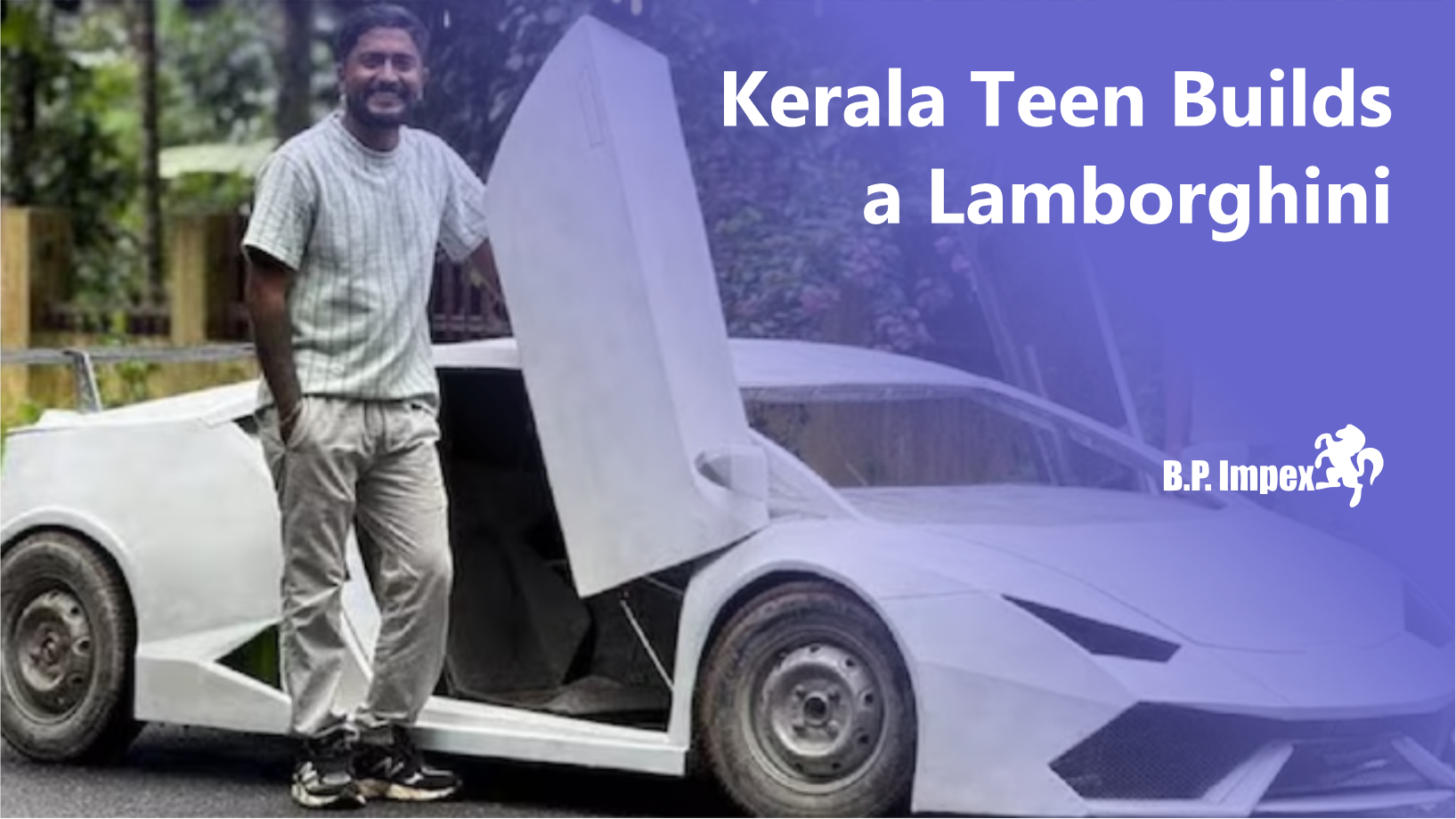 Kerala Teen Turns Maruti Alto into Lamborghini Using Indian Auto Spare Parts